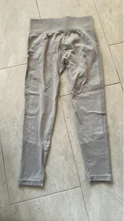 Leggings Grau Damen Gr. ca. L - Top für Sport