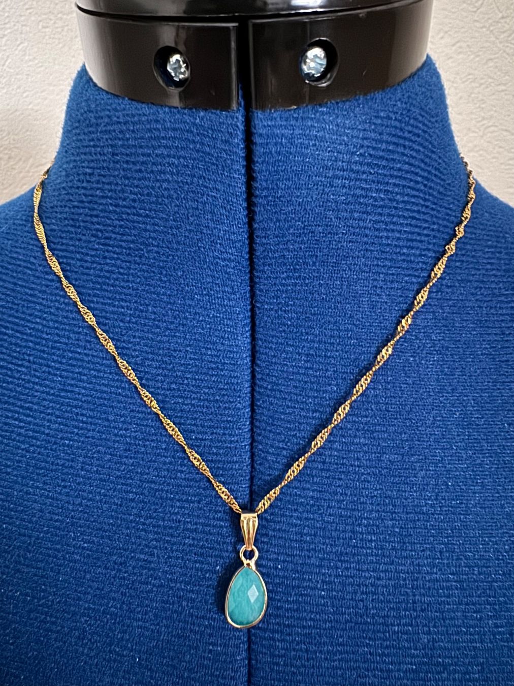 Catenine: Kette mit Aquamarin-Anhänger – Nuovo (secondo la descrizione) da Dübendorf venduto da Sonibell