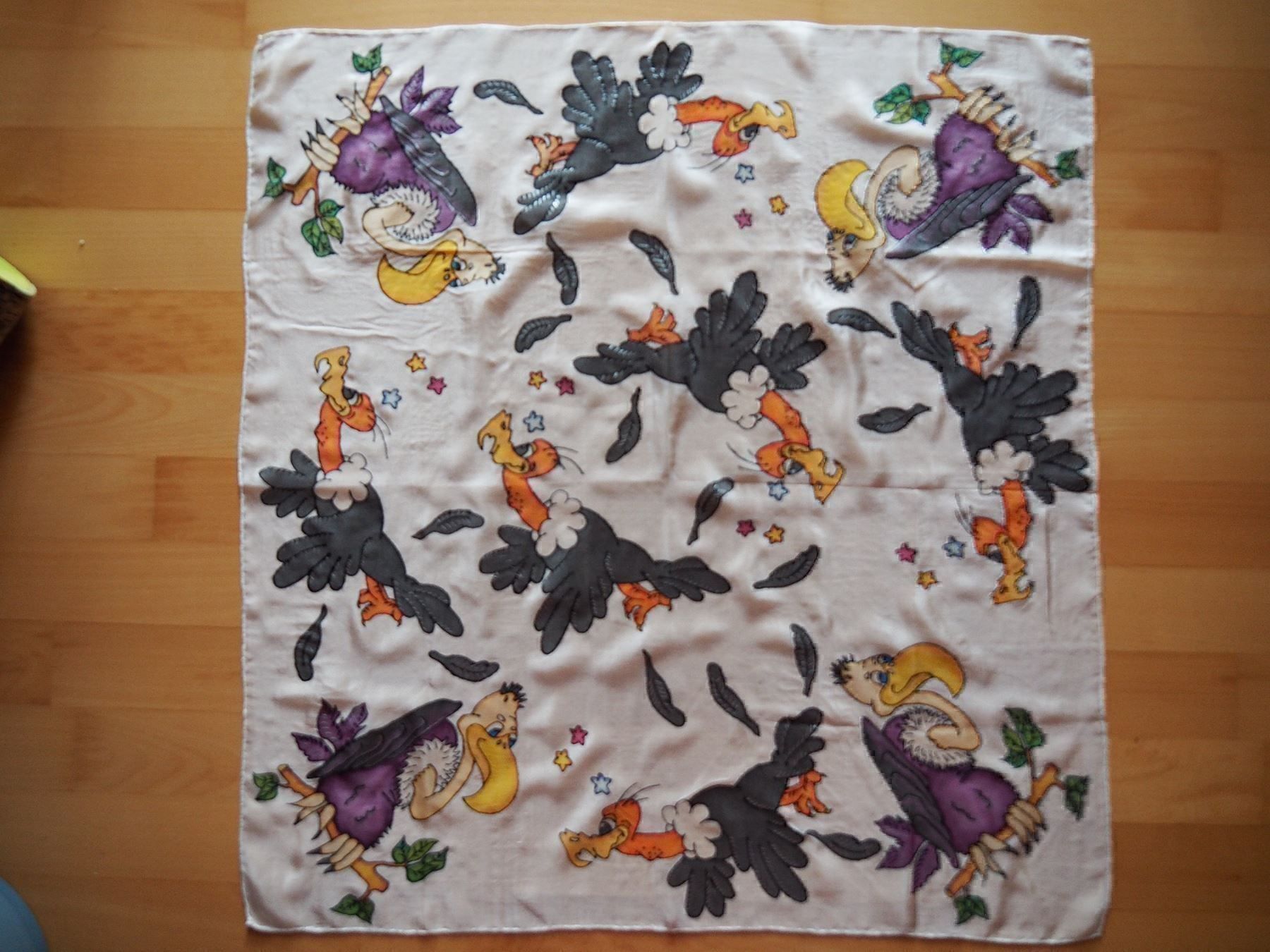 Foulard & Sciarpe: Seidenfoulard handrolliert u.handgemalt – Nuovo (secondo la descrizione) da Wallbach venduto da 10merlin
