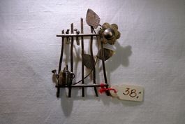 Silber 925, Sterling Silber - Brosche/Anstecker - Gartenzaun