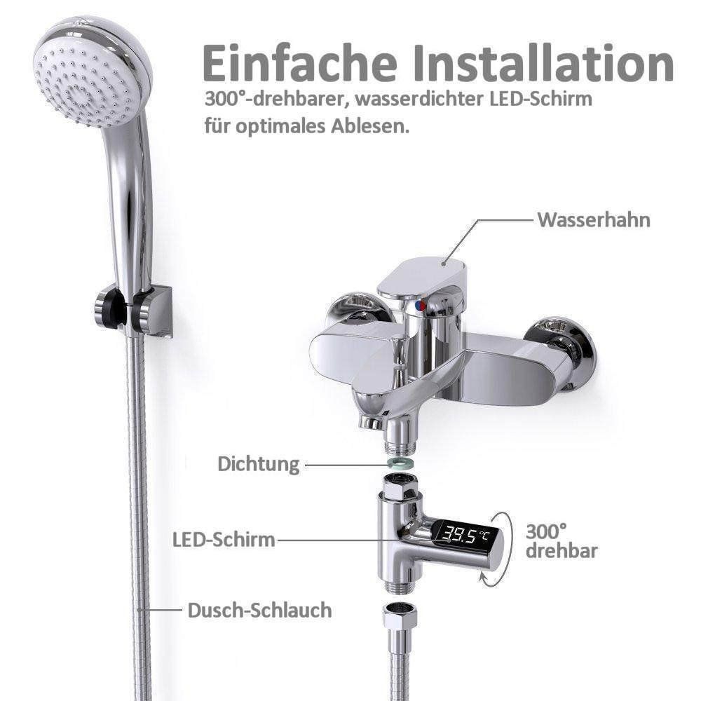 Altro per la casa: Dusch-Thermometer mit LED-Display – Nuovo e nell'imballaggio originale da Giubiasco venduto da news-shop 3