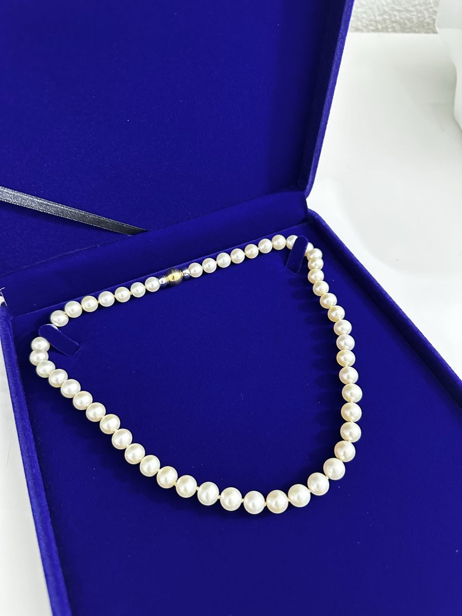 Perle (finte): ECHTE perlen + gold verschluss Halskette – Nuovo e nell'imballaggio originale da Sarmenstorf venduto da pet_bfz6 2