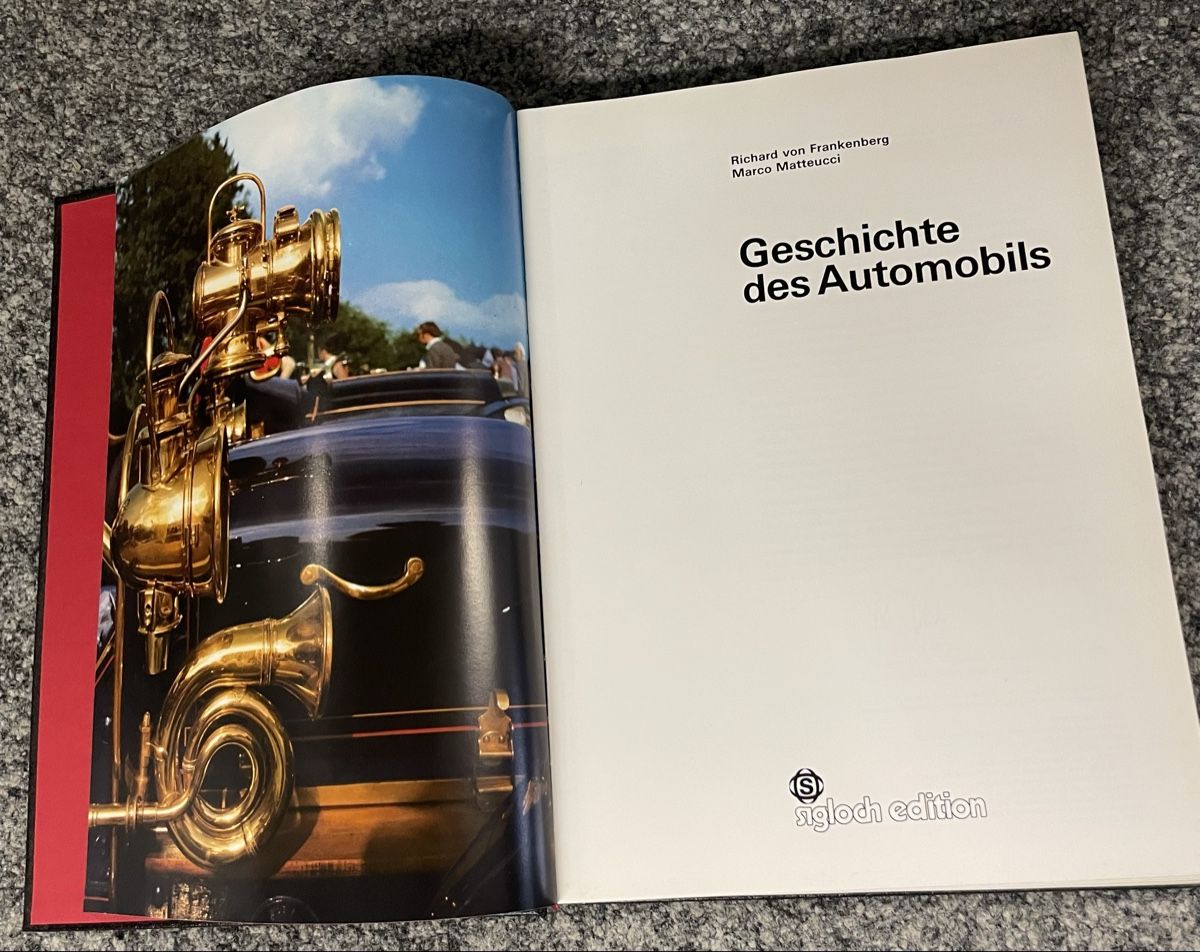 Libri: Geschichte des Automobils Frankenberg Matteucci 1970 Buch – Usato da Au ZH venduto da Jaggy4 1