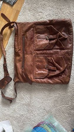 Vintage Leder Umhängetasche