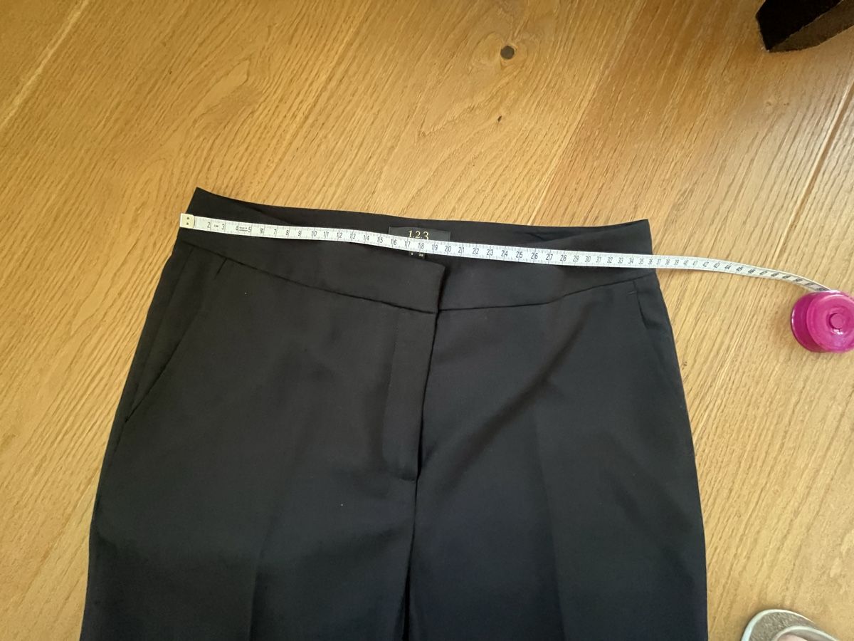 Pantaloni: Schwarze 123 Paris Hose Gr. 36, elegant,  – Usato da Wädenswil venduto da Iana32 3