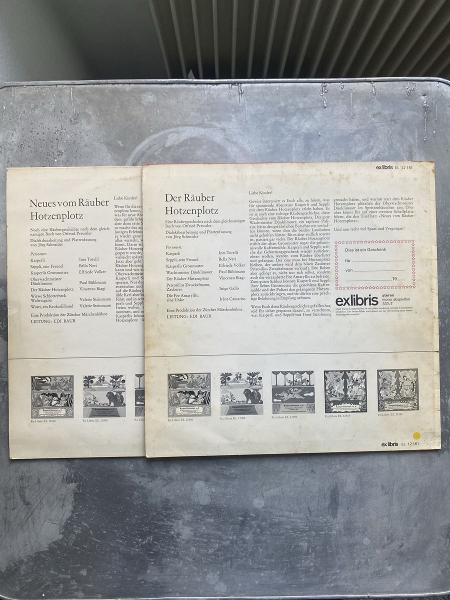 Dischi in vinile: Räuber Hotzenplotz 2x Vinyl LP – Usato da Winterthur venduto da lenolson 1