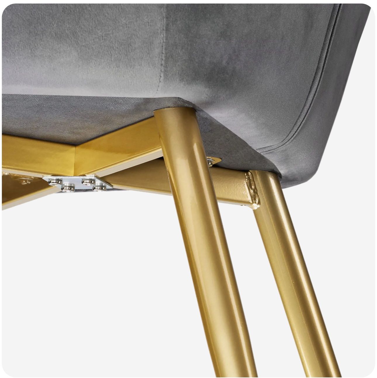 Sedie: neuer Stuhl Marilyn grau/gold – Nuovo e nell'imballaggio originale da Necker venduto da liq24 3
