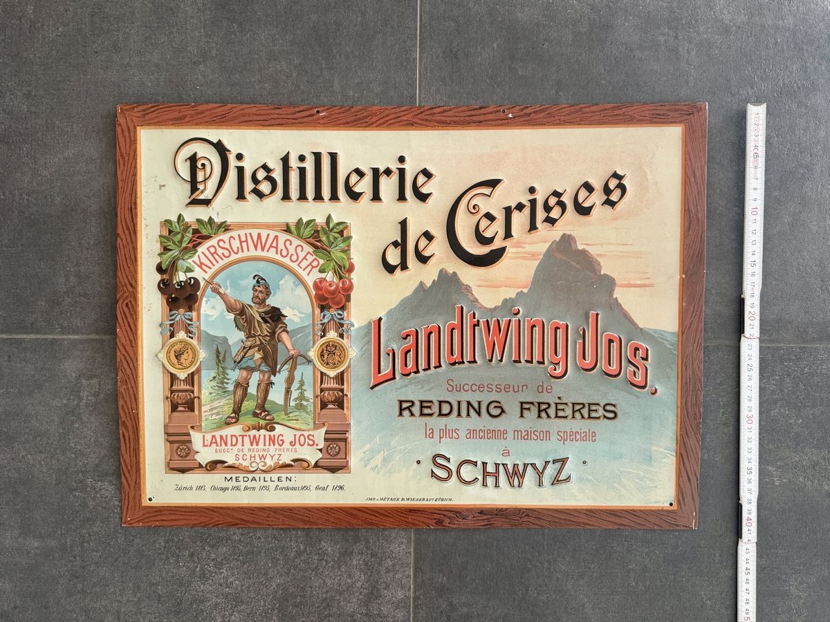 Insegne: Blechschild Landtwing, Jos Schwyz – Usato da Oberwil BL venduto da FASDINATION_11 3