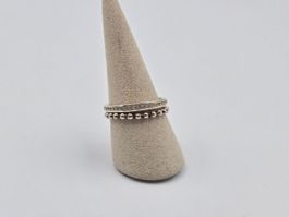 2er Set Ring aus Silber 924 Zirkonia Gr. 58