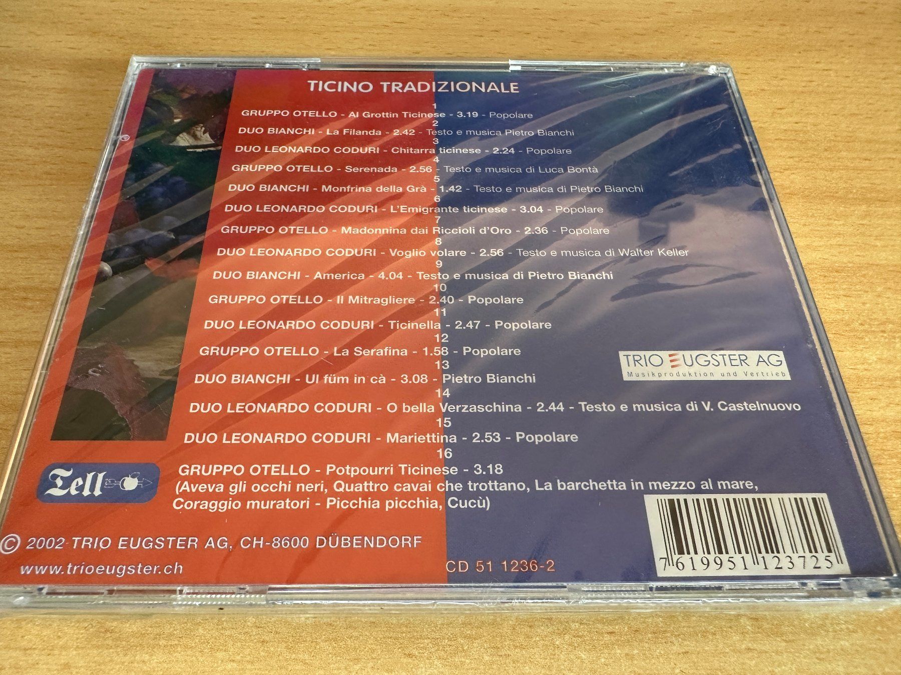 CD: Diverse - Ticino Tradizionale – Nuovo e nell'imballaggio originale da Rikon im Tösstal venduto da Alpenmutz 1