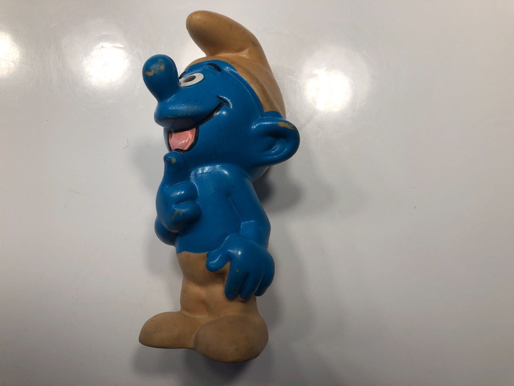 Figuren: schlumpf figur 17cm hoch mit quietschton – Gebraucht aus Basel von dept 4