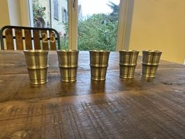 5 Zinnbecher