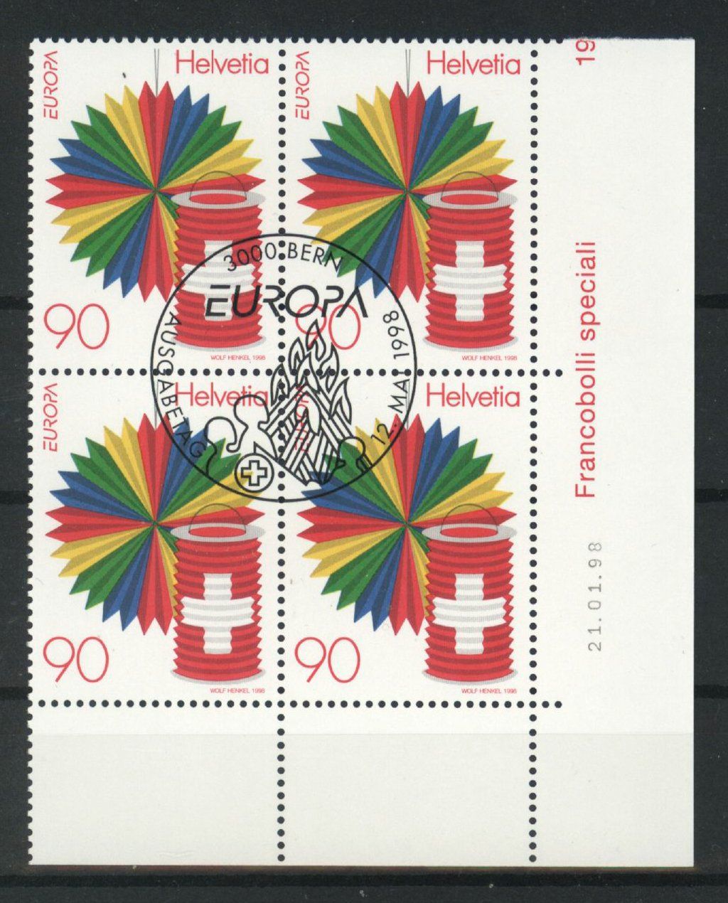Tutti i francobolli: 1998, Europa, ET – Usato da Willisau venduto da Vollstempel