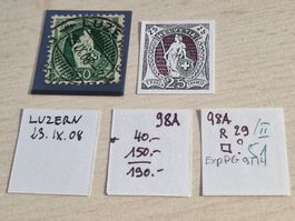 Stehende 98A.3.29/II, guter Kat, ab 1.-