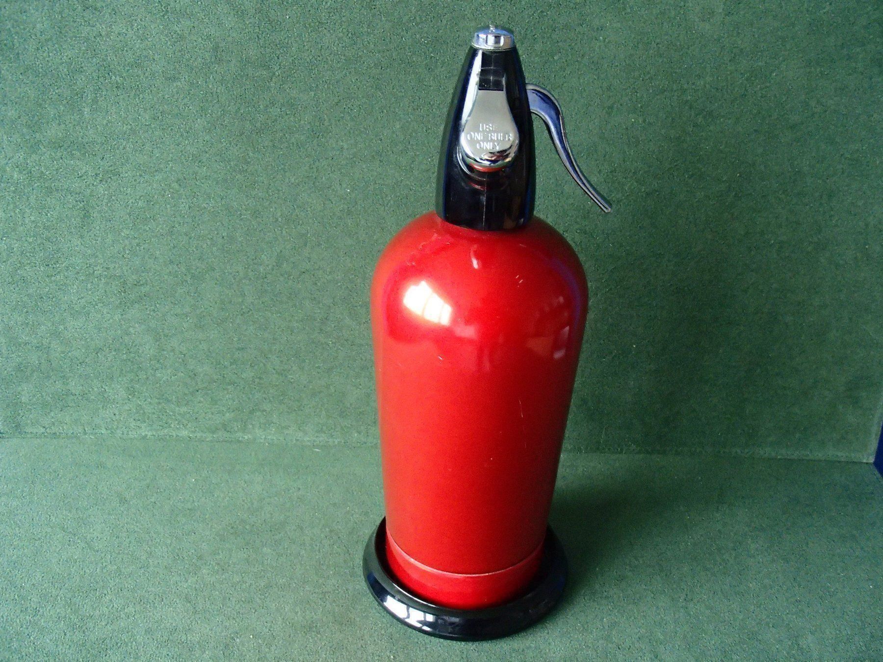 Bouteilles: Vintage roter englischer SPARKLET Siphon – D'occasion à Schöfflisdorf par pullux 1