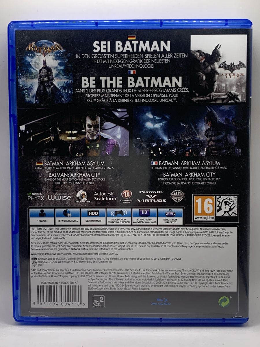 Sony Giochi: Batman: Return to Arkham - PS4 – Usato da Ostermundigen venduto da RG-Collector 1