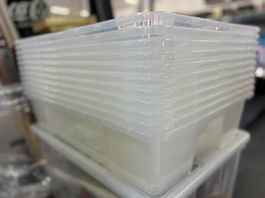 11x IKEA SAMLA Boxen   55L  ohne Deckel