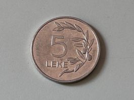 5 Lekë dell'Albania 2014