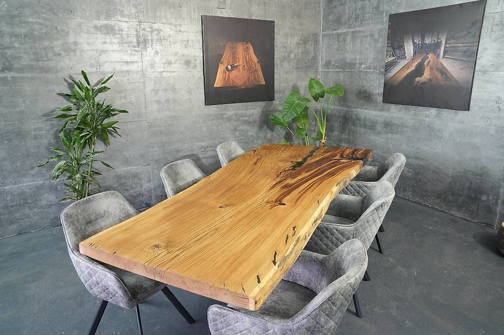 Tavoli: Esstisch aus Massivholz Eiche - 1 Baumscheibe – Usato da Walchwil venduto da Swissdesign_Haag 5