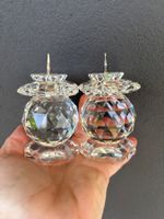 Swarovski crystal vintage candle holders