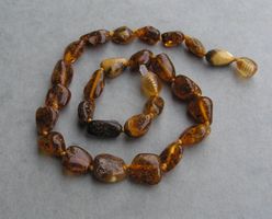♥ BABY / KINDER BERNSTEIN ZAHNI KETTE ♥