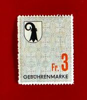 GEBÜHRENMARKE FISKALMARKE BASEL STADT UNGEBRAUCHT