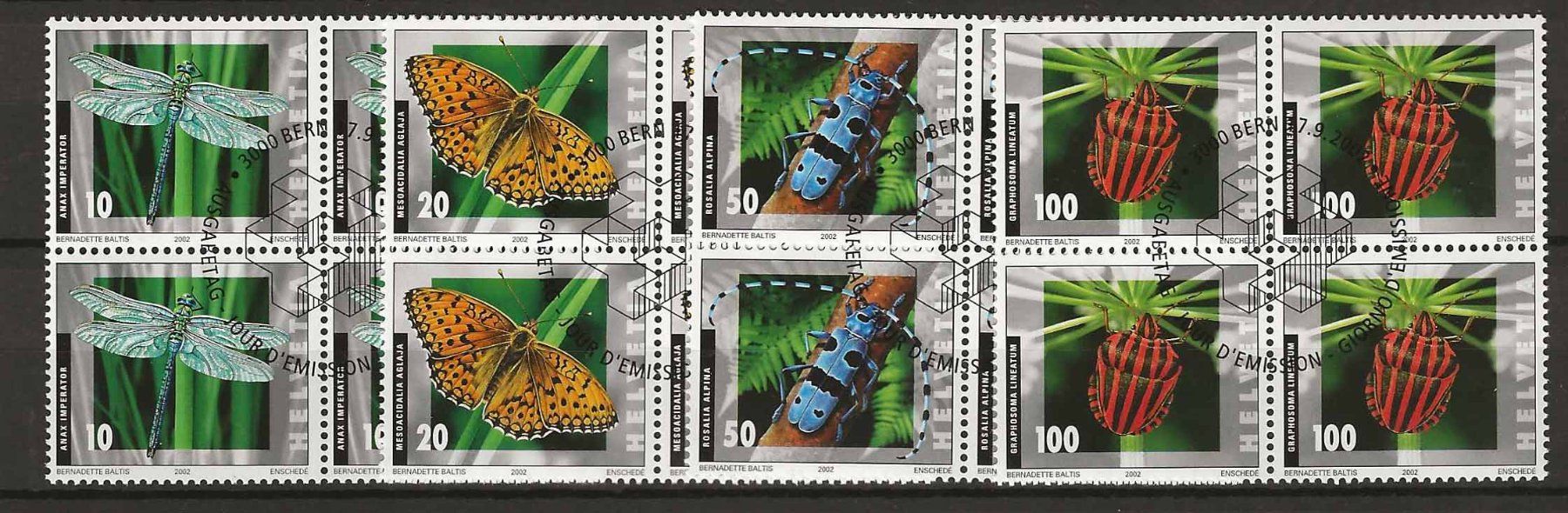 Tous les timbres: B1061 - Insectes B4 1er jour – D'occasion à Trélex par Phil_Albert