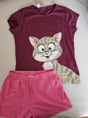 Pyjamaset Mädchen Bonprix Katze Grösse 140/146 neu
