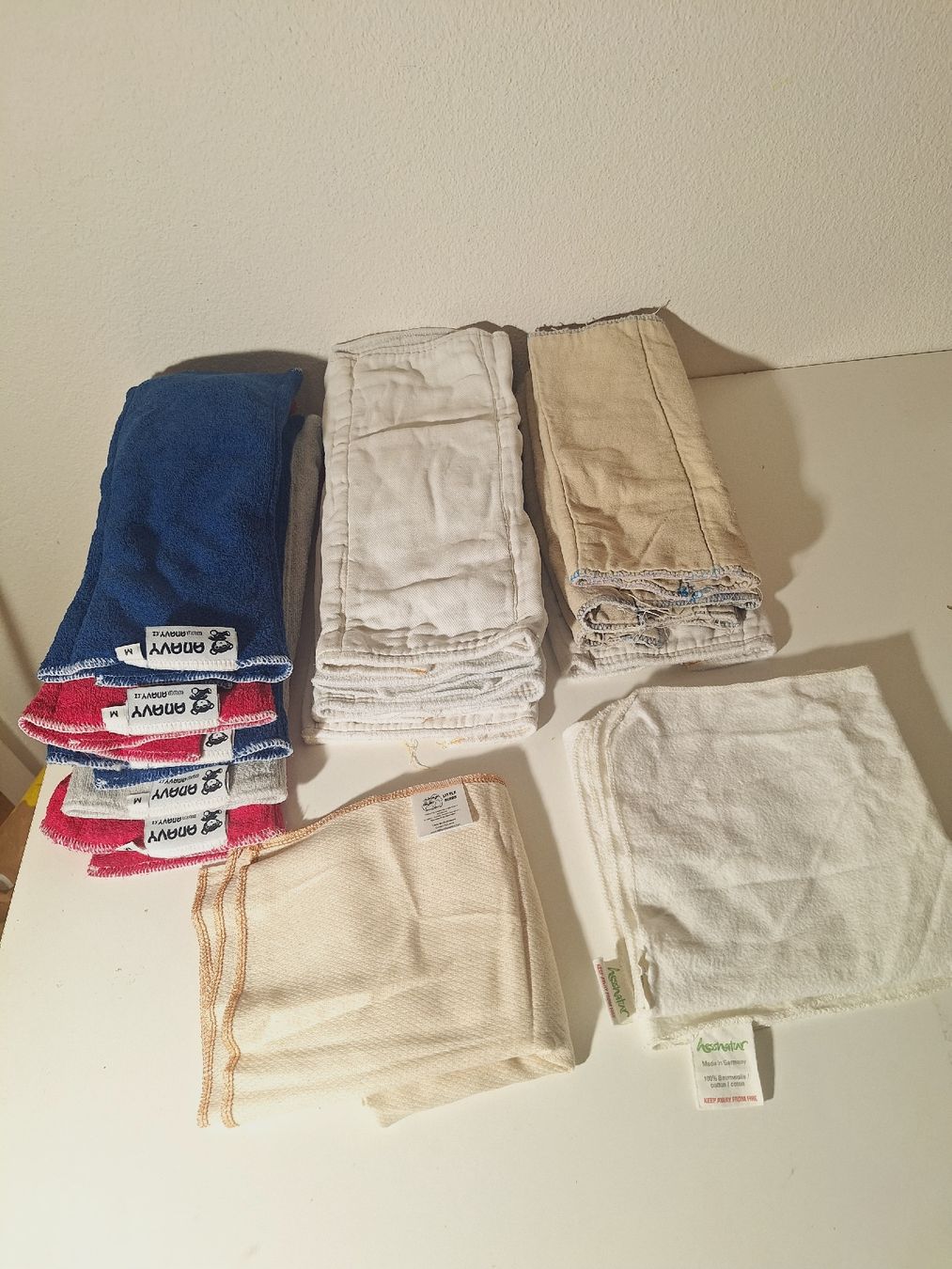 Windeleimer & Windeln: Prefolds f. Stoffwindeln – Gebraucht aus Winterthur von pat.paw