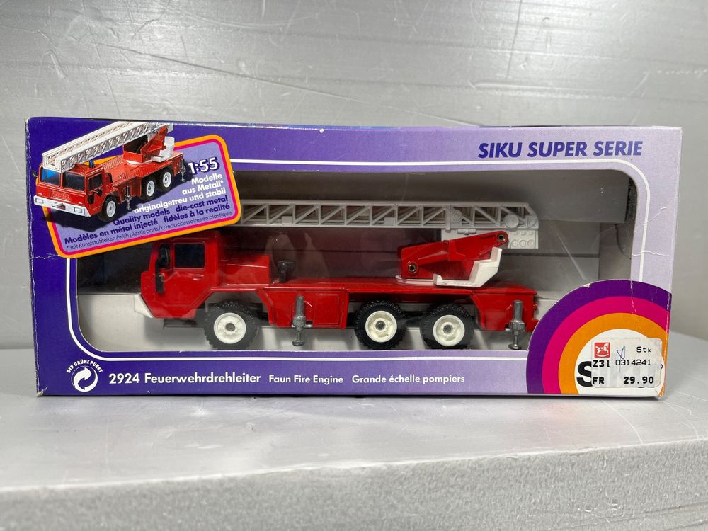 Camion De Pompiers Majorette #319 - Grande échelle - Échelle 1:85 - Made In France - Occasion