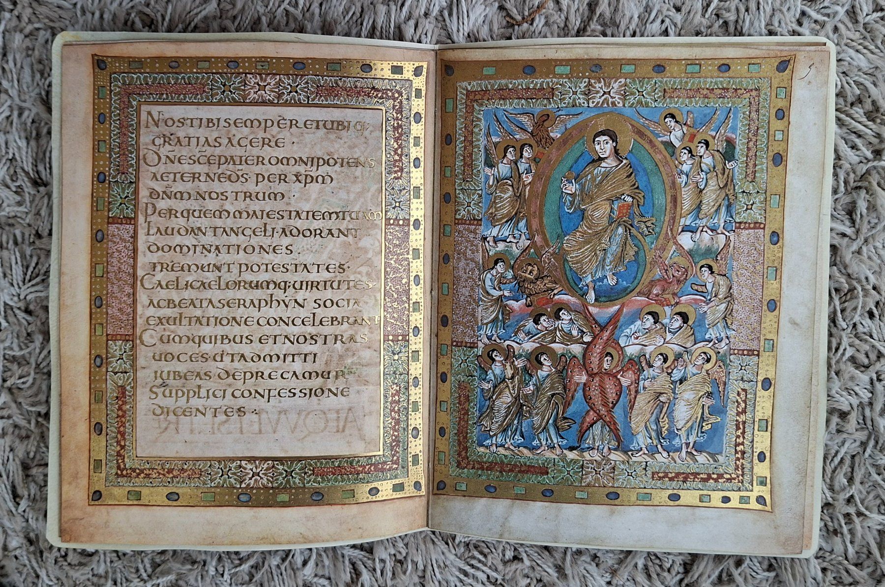 Libri: Sakramentar von Metz, Mappe,  2 Hefte, Bibliothek Paris – Usato da Herisau venduto da Saentis1 7