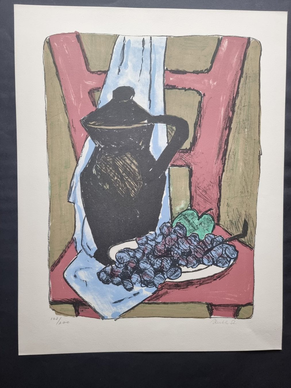 Arts picturaux & lithographies: RUTH STAUFFER LITHOGRAPHIE SIGNIERT NUMMERIERT – D'occasion à Gersau par grafik-kunst 1