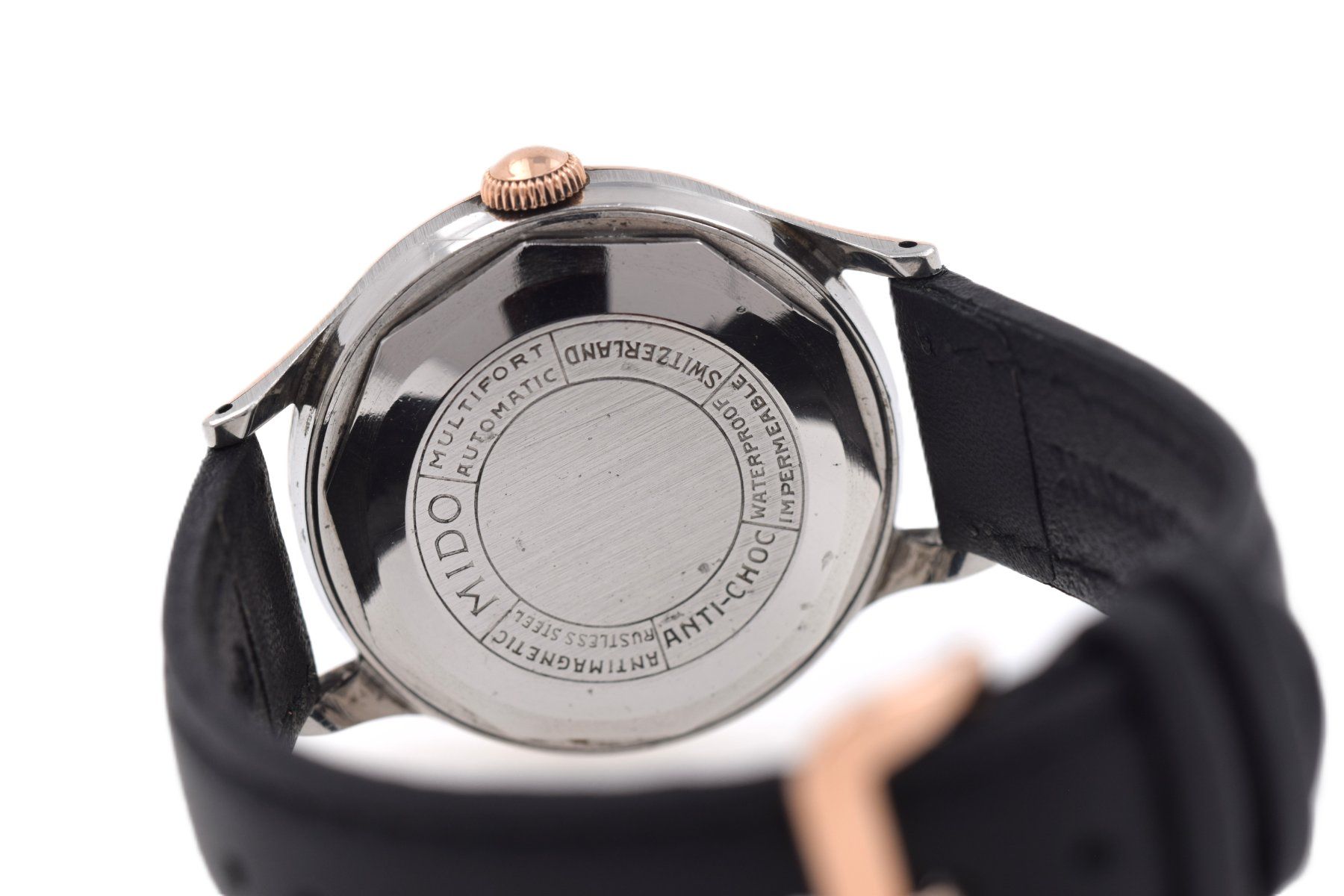 Mido Uhren: Mido Multifort Super-Automatic aus den 50igern 18K Rotgold – Gebraucht aus Arni AG von magnetKRAFT 4