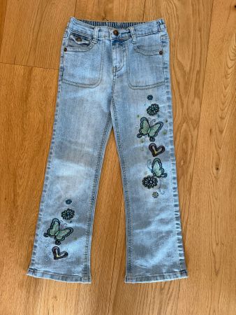 Mädchen Jeans Tik & Tak Stickerei Grösse 116 gebraucht