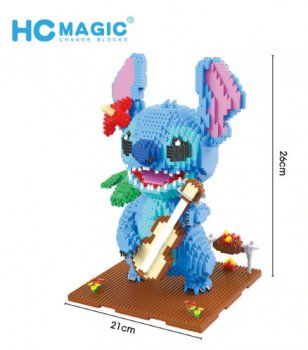 Nanoblock Kit di costruzioni: 1044 HCMagic - Stitch (Ohne Box) – Nuovo (secondo la descrizione) da Hochdorf venduto da ruest-online