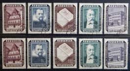 Österreich Kat. 989-993 **/gest. 1953 Kat. 26 Euro