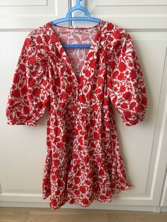 Mango Kleid Gr 38 guter Zustand - Rot Weiss Sommer