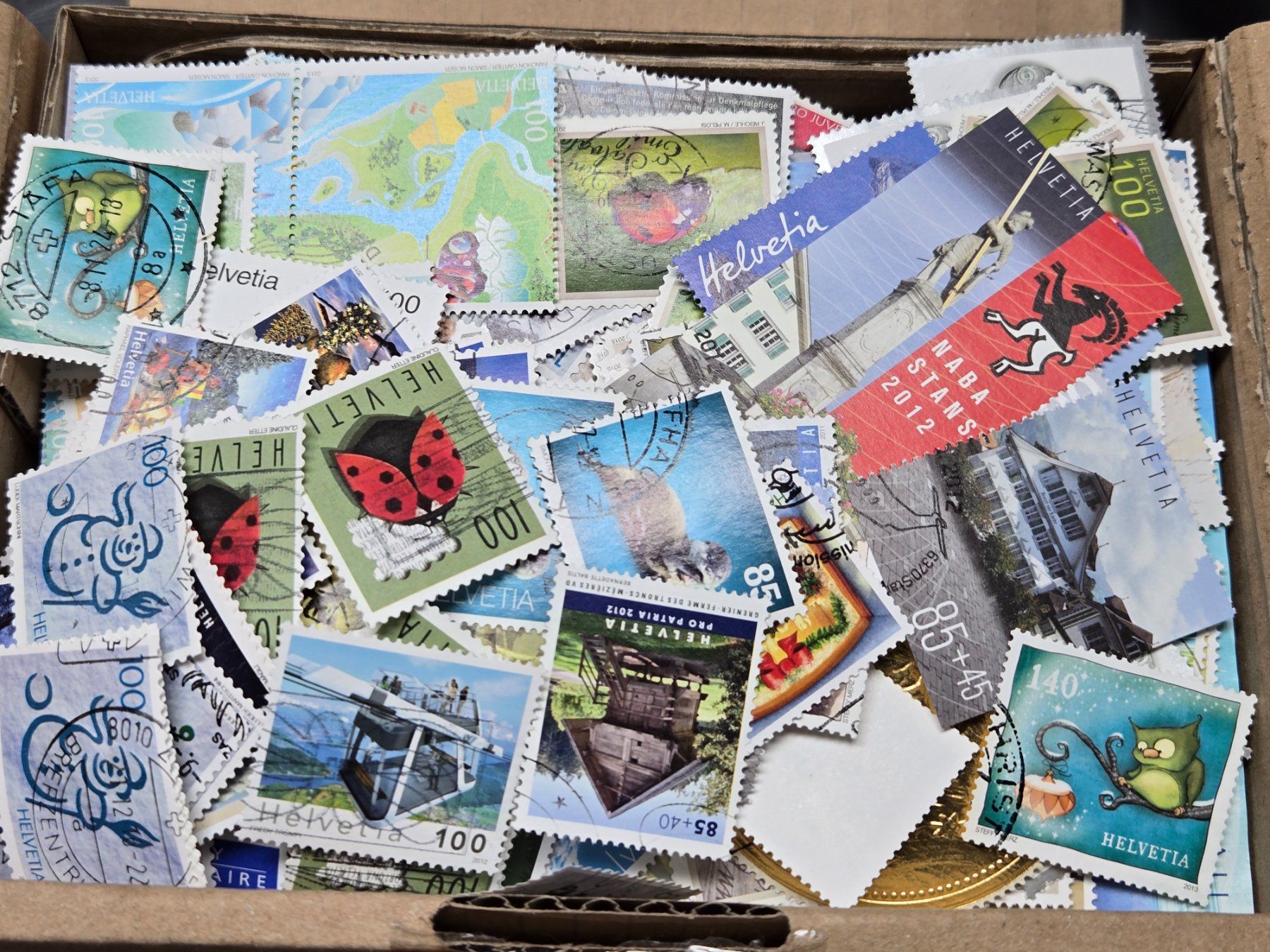Alle Briefmarken: 250g abgelöste Schweizer Briefmarken ab 1.-- – Gebraucht aus Bonstetten von Vrk220556 2