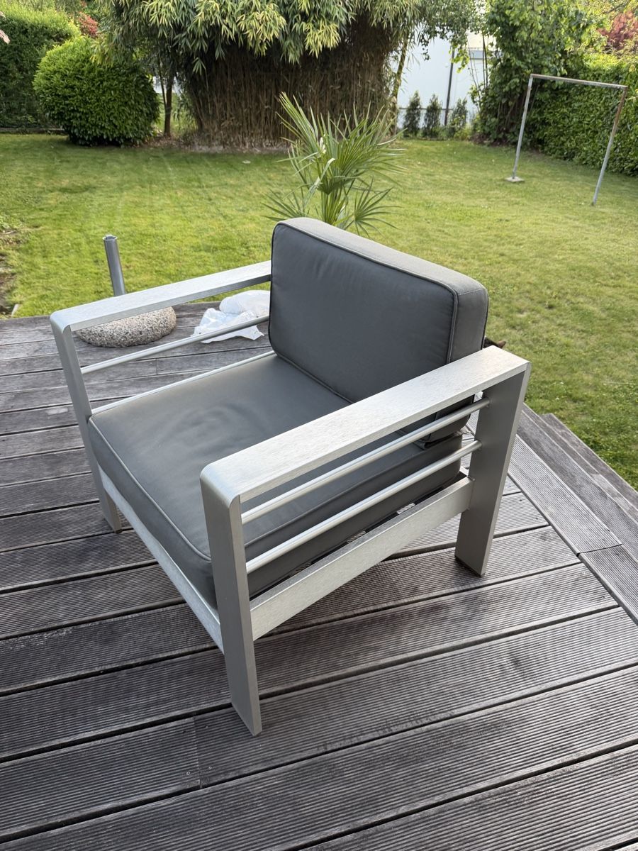 Poltrone: Gartenlounge Set Aluminium/Holzoptik  – Usato da Port venduto da Jenny_baertschi 5
