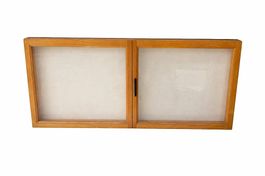4 petites vitrines murales en bois