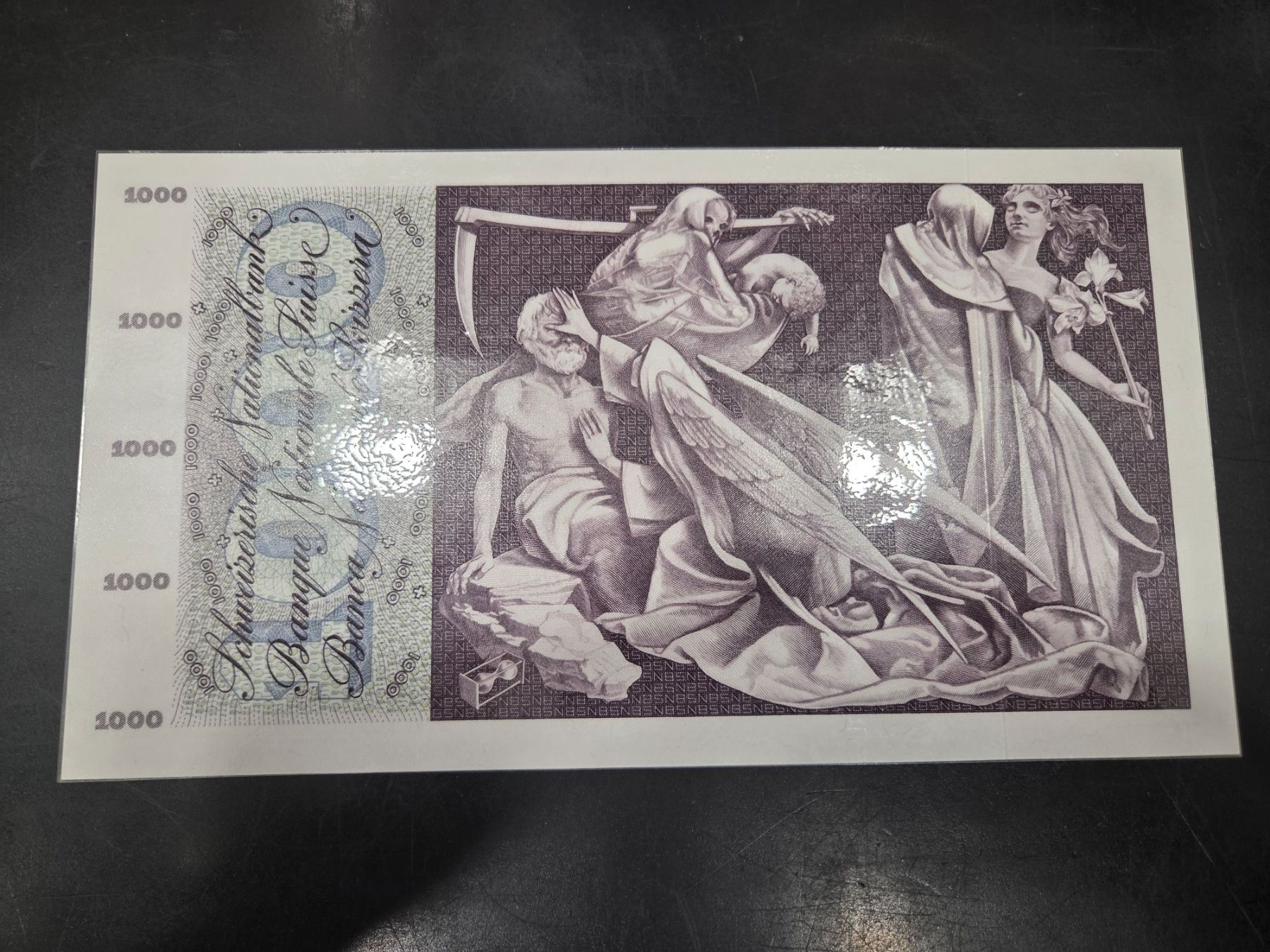 Banconote: 1000 Franken 1974 Totentanz – Usato da Bern venduto da numismatictops 1