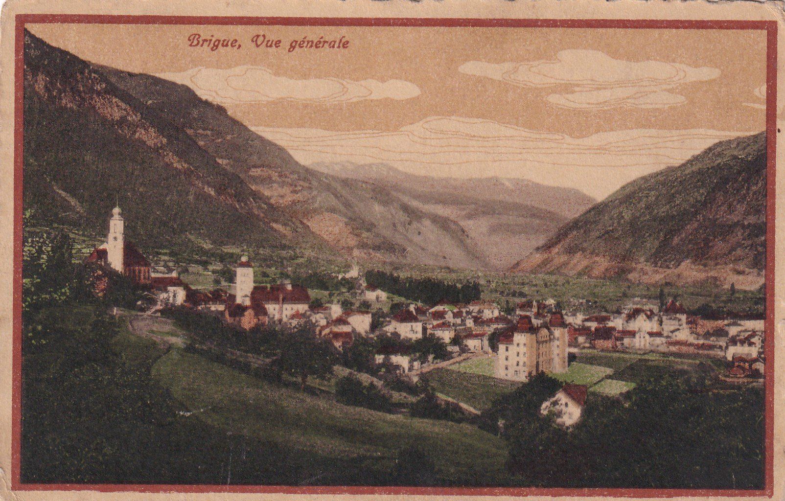 Cartoline postali: Brigue Vue générale – Usato da Cormoret venduto da Pascalll2001