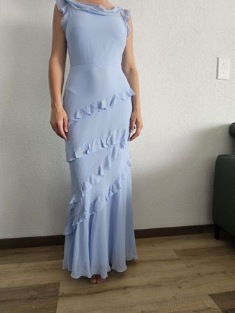 neue Wunderschönes hellblaues Sommerkleid Grösse S