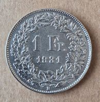 1 Fr. Silber Schweiz 1931 Schweizer Münze