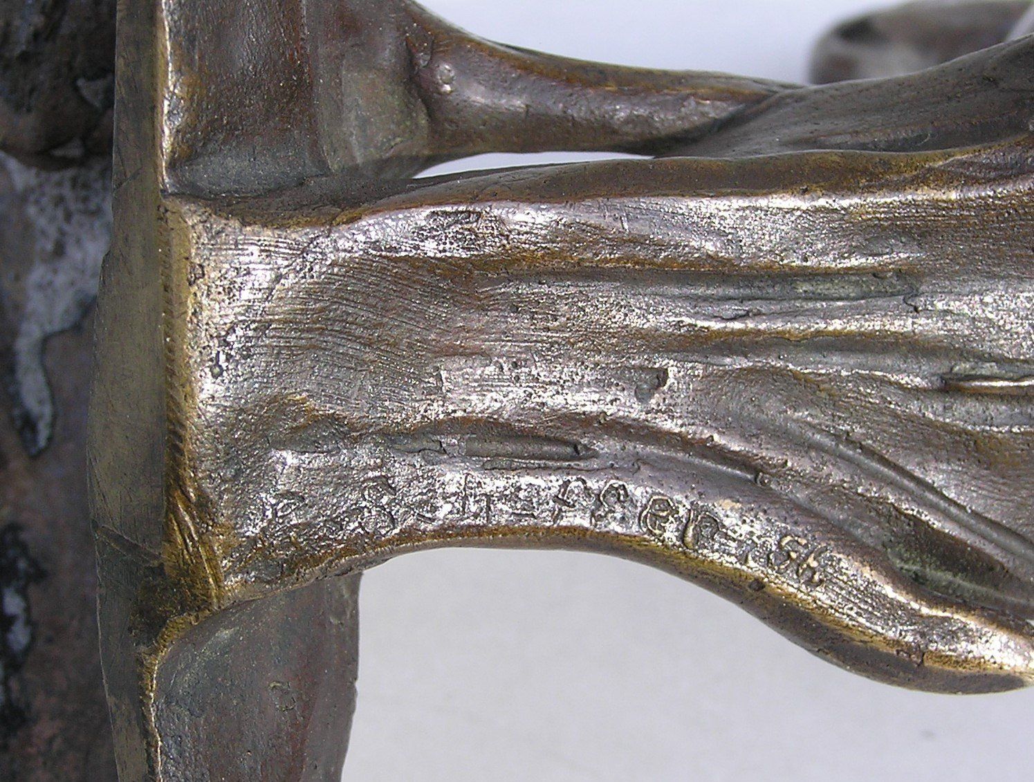 Statuette: ALTE SIGNIERTE BRONZE FIGUR VOGEL MIT EIDECHSE – Usato da Grenchen venduto da Antique-hunter 5