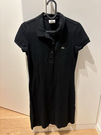 Lacoste Black Polo Dress, Size 36, Women's Summer Fashion