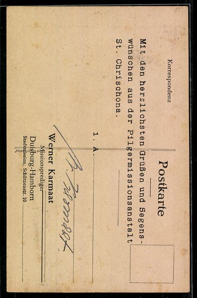 Cartes postales: Litho St. Chrischona, Blick auf die Kirc – D'occasion à Berlin par bartko-reher 1
