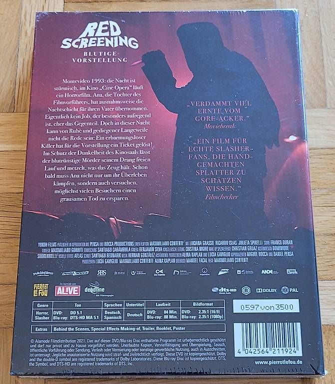 Tutti i DVDs: RED SCREENING - LIM. MEDIABOOK BLU-RAY / OVP – Nuovo e nell'imballaggio originale da Arbon venduto da Wizle 1