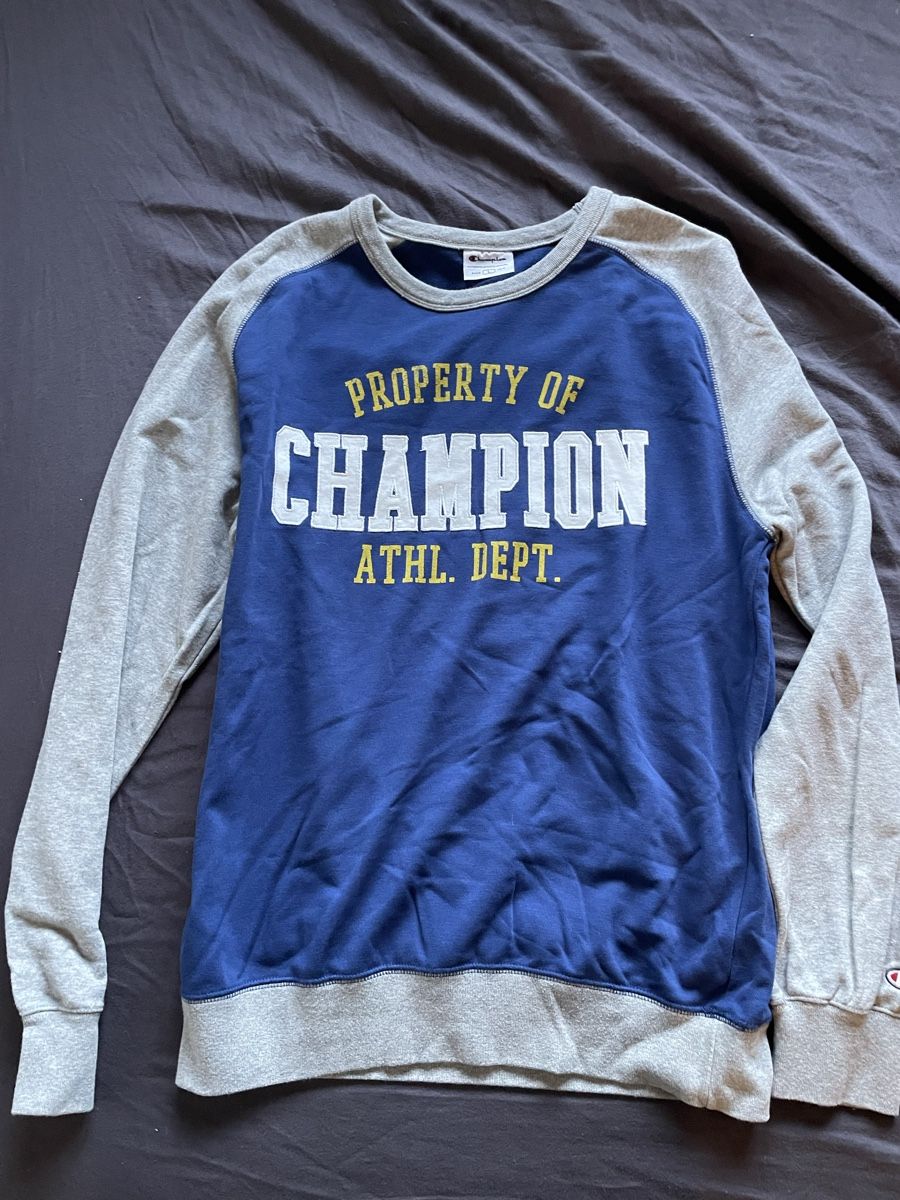 Champion Maglioni & Felpe: Pullover Champion blau grau Grösse L – Usato da Spreitenbach venduto da dar_26yd
