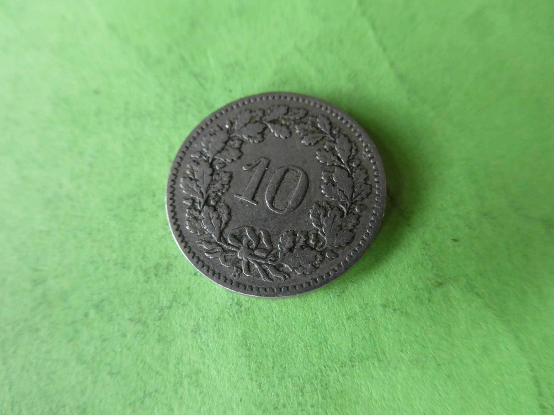 Tutti le monete: Schweiz 1900, 10 Rappen – Usato da Hinterforst venduto da Rohusri 1